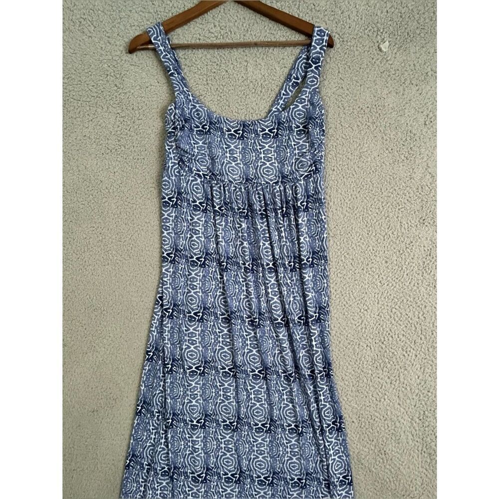 Fresh Produce Womens Sleeveless Navy Patterned Maxi Dress size L - Picture 11 of 11
